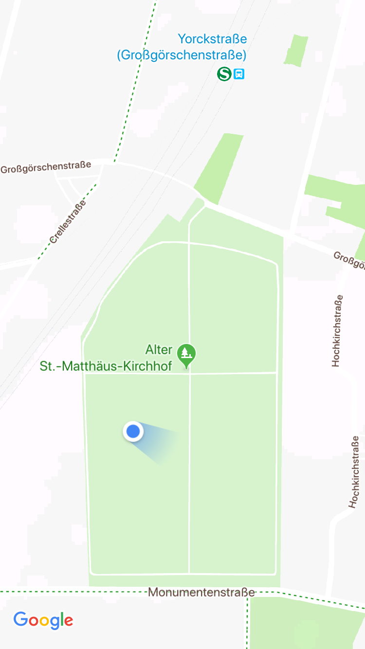 Google maps screenshot